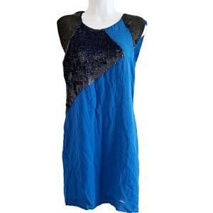 French Connection Cap Sleeve Sequin Sheath Dress